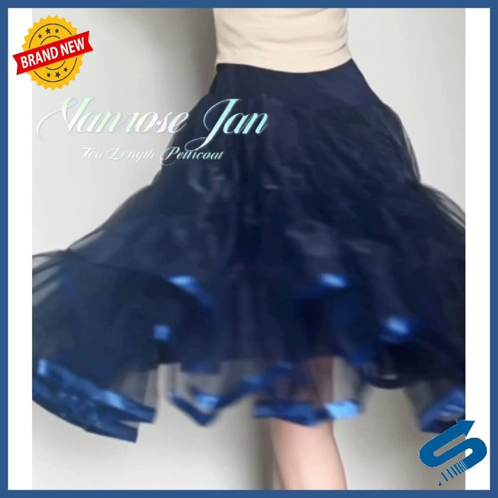 30" Petticoat Vintage Style Fluffy Tutu Underskirt for Dresses - Picture 7 of 7